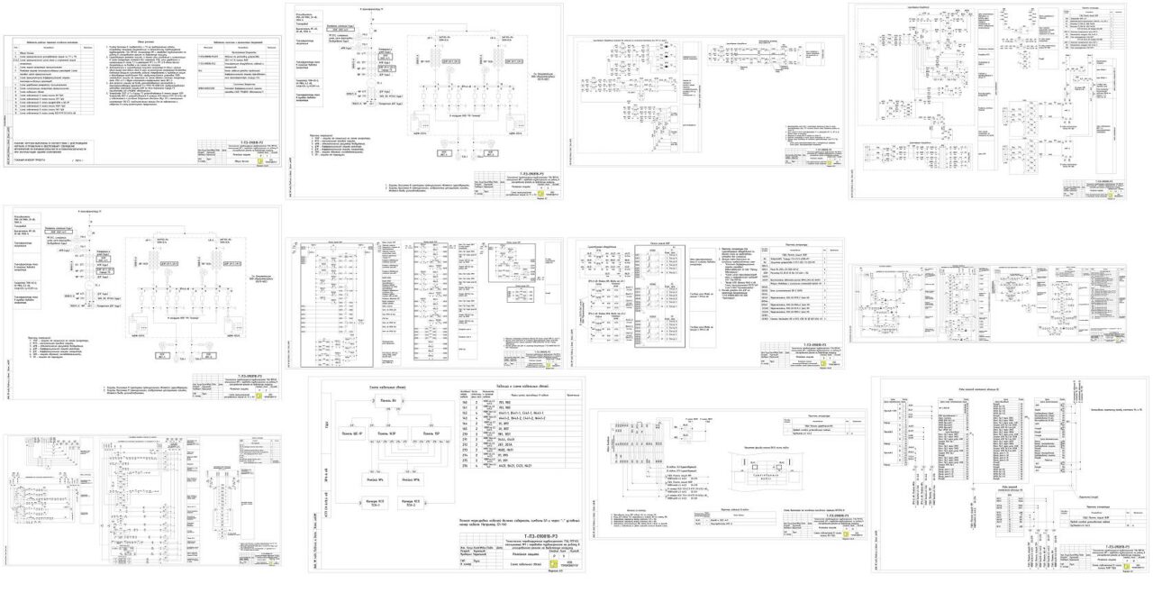 Чертеж Релейная защита (Вывод генератора ТЭЦ на автономную нагрузку)