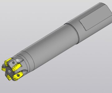 3D модель Фреза концевая D25-Z5-LN03-140