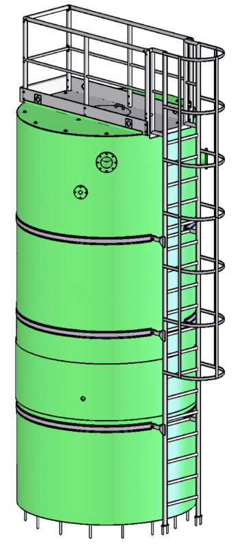 3D модель Песчаный фильтр ПФ-4500 (аналог DS 4500 GRP)