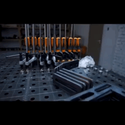 3D модель Сварочный стол 1500х3000х850 с перфорацией