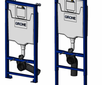 3D модель Инсталляция для унитаза Grohe Rapid SL