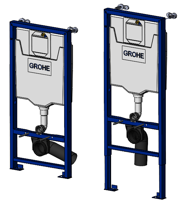 3D модель Инсталляция для унитаза Grohe Rapid SL