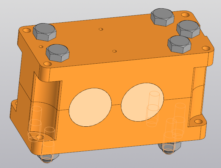 3D модель Редуктор | Бои роботов | 90×40×50 | u=2
