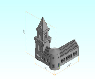 3D модель Мещанская каланча (3д)