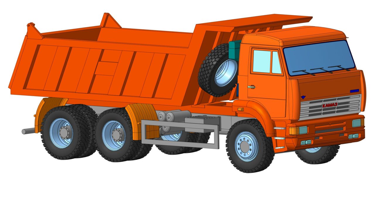 3D модель Габаритная модель КамАЗ - 6520