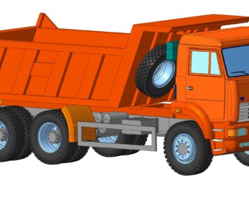 3D модель Габаритная модель КамАЗ - 6520