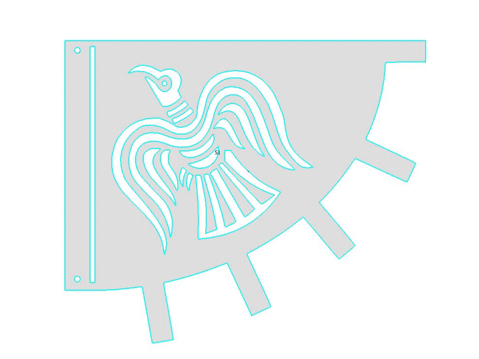 Чертеж Знамя ворона