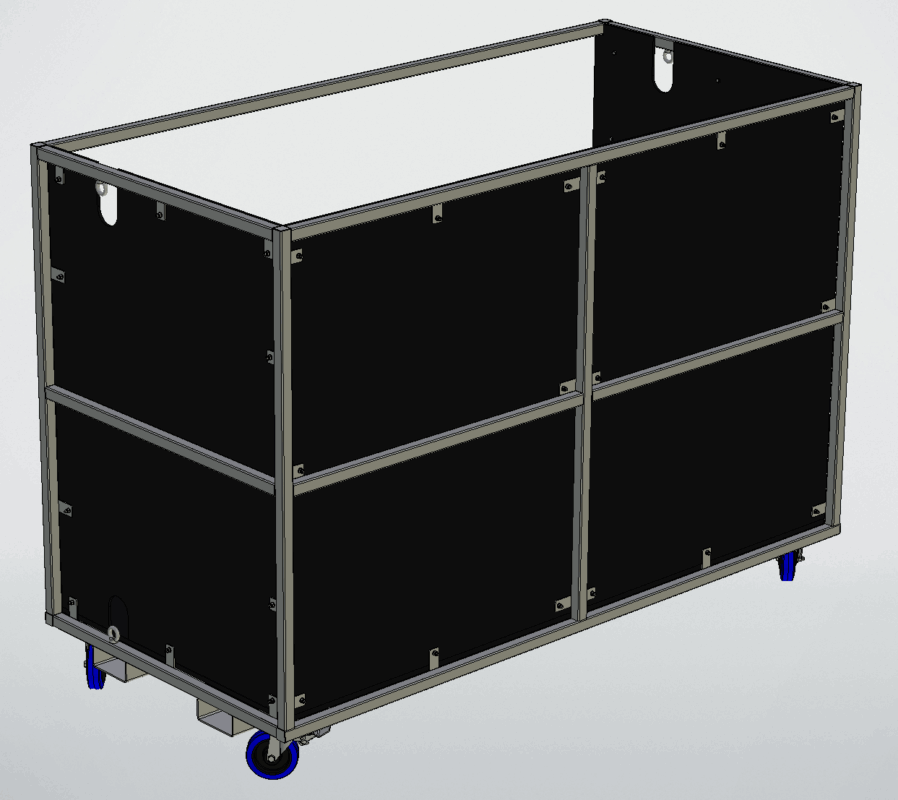 3D модель Клетка для транспортировки стульев