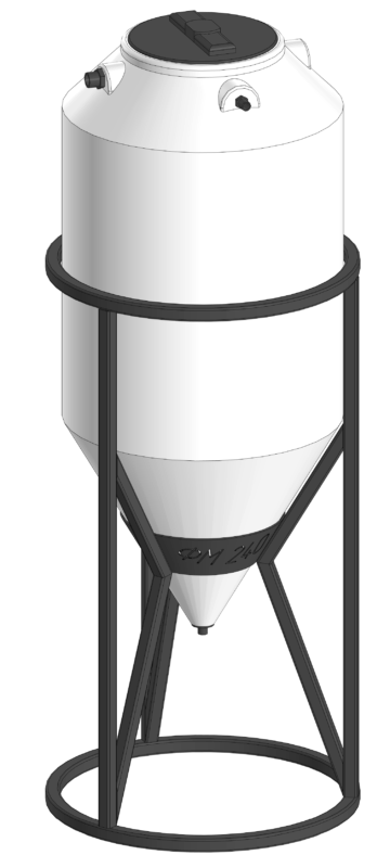 3D модель Eмкocть ФM 240 в oбpeшeткe