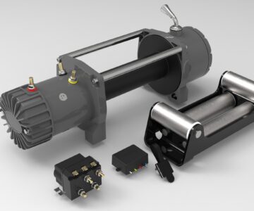 3D модель Лебёдка автомобильная электрическая 12000 LBS