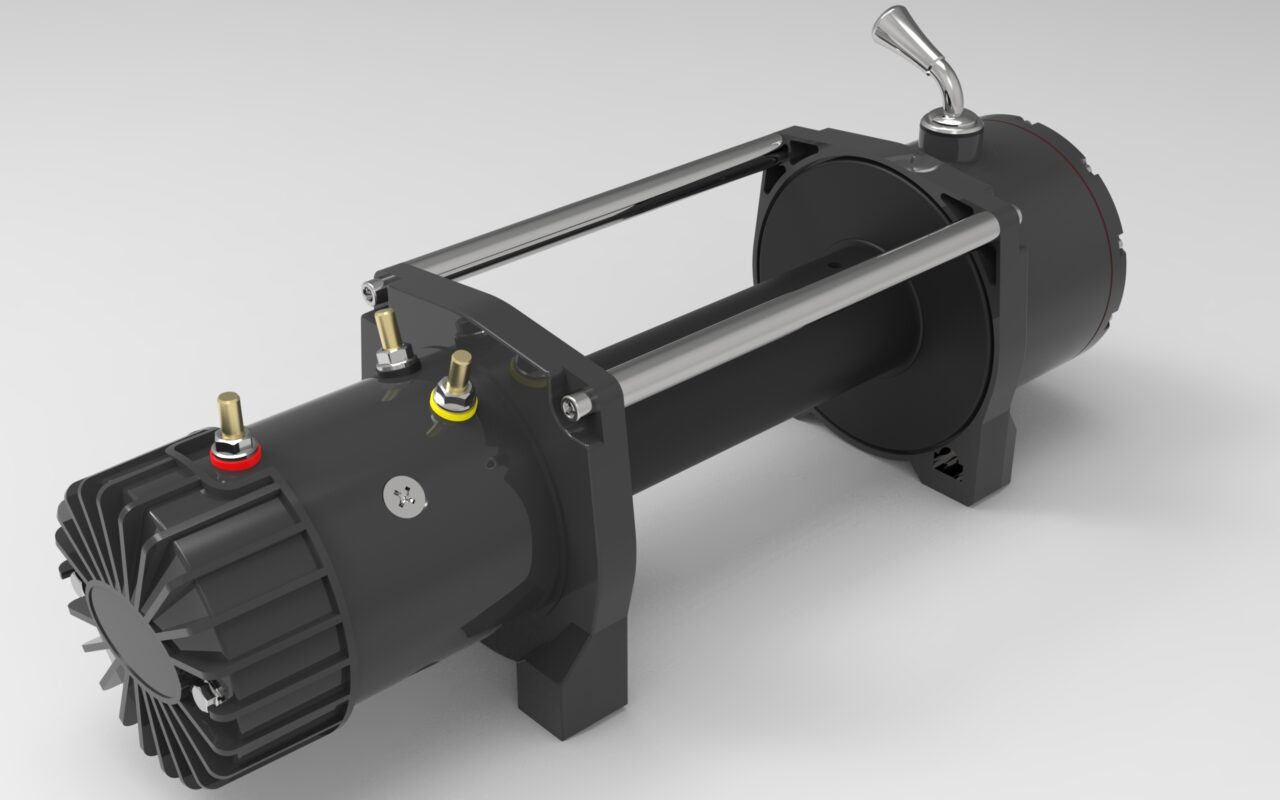 3D модель Лебёдка автомобильная электрическая 12000 LBS