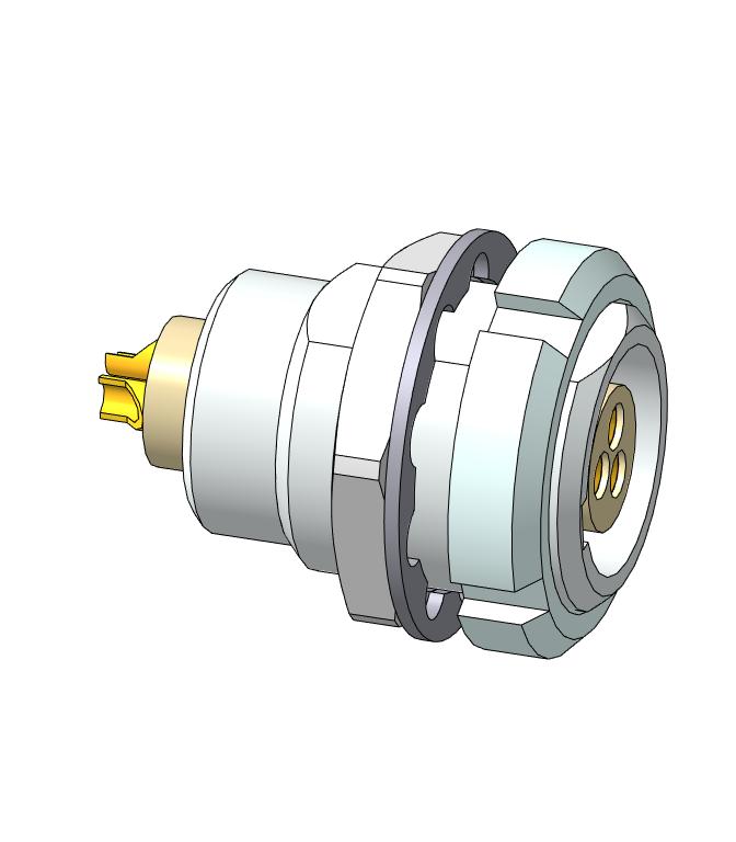 3D модель LEMO ECG.1B.303 CLL - Разъём в сборе