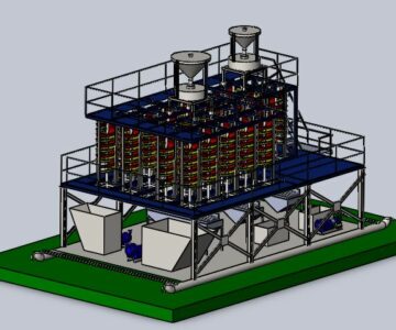3D модель Мини фабрика по обогащению золотоносной руды