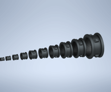 3D модель Муфты прямые короткие ГОСТ 8954-75