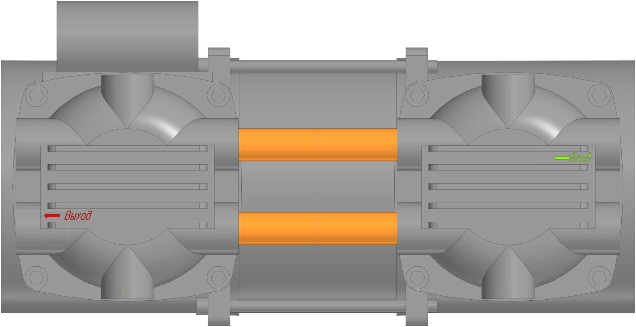 3D модель Насос поршневой безмаслянный вакуумный RP-900H-220 Zenova