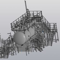 3D модель Блок дегазации (давление 1МПа)