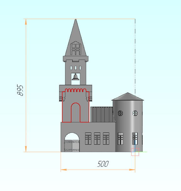 3D модель Мещанская каланча (3д)
