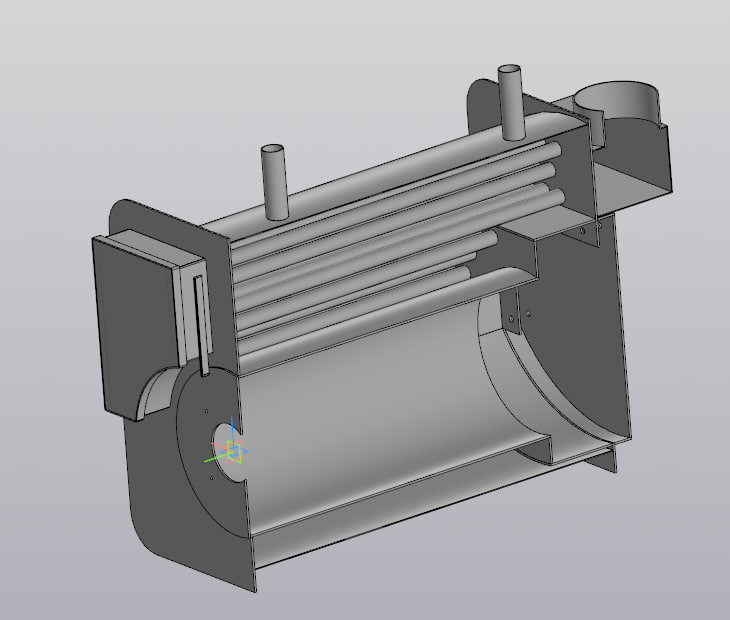 Чертеж Котёл водогрейный КВа 100 кВт работает на природном газе