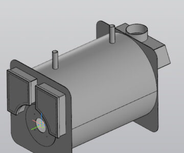 Чертеж Котёл водогрейный КВа 100 кВт работает на природном газе