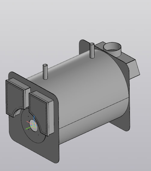 Чертеж Котёл водогрейный КВа 100 кВт работает на природном газе