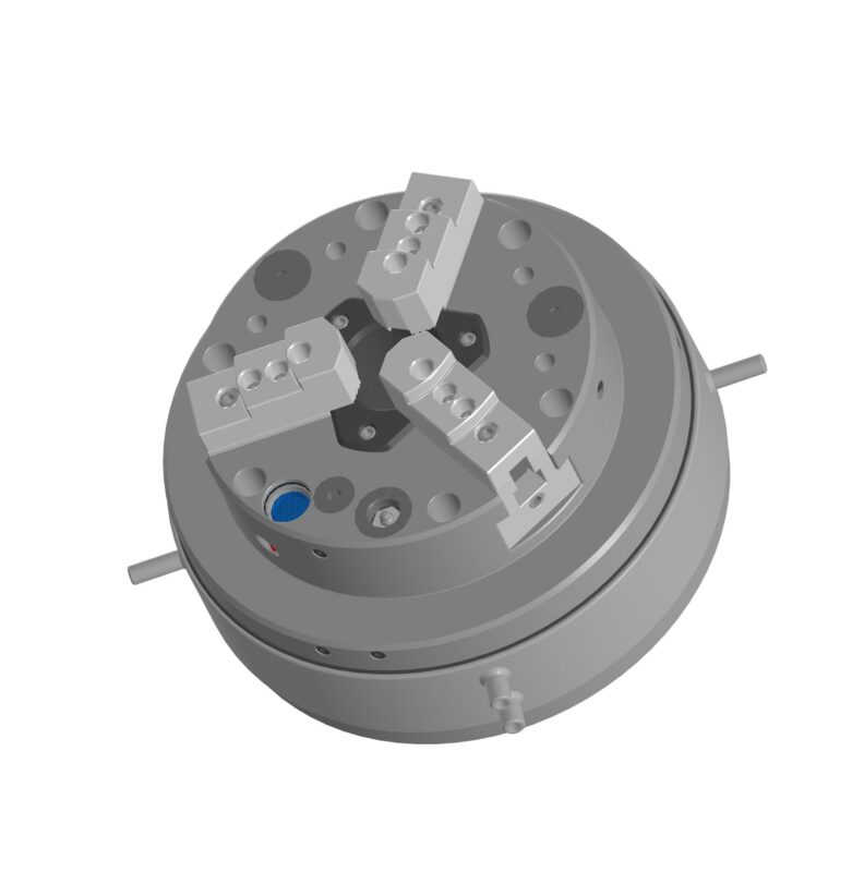 3D модель 3д модель пневматический токарный патрон диаметр 330мм