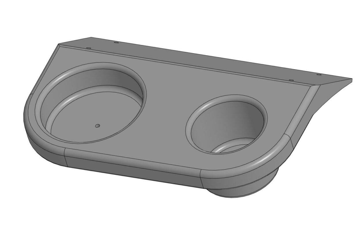 Чертеж Подстаканник в лодку