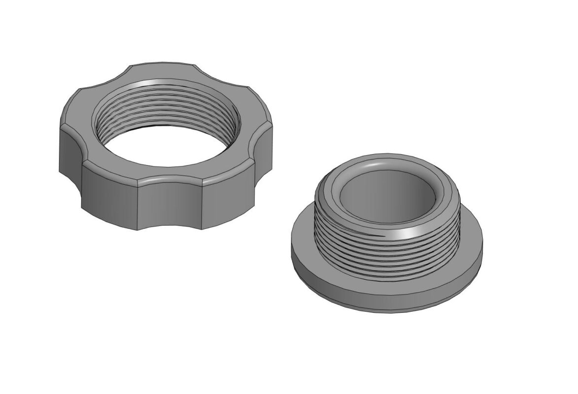3D модель Манжета для элетрощитка резъбовой для печати на 3Д принтере