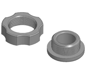 3D модель Манжета для элетрощитка резъбовой для печати на 3Д принтере