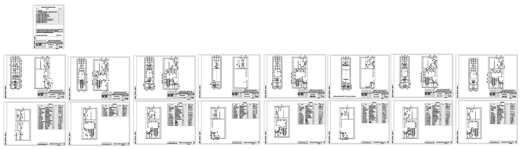 Чертеж Планы и разрезы ячеек РУ-6 кВ ПС 110/35/6 Пикалево