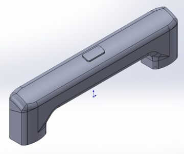 3D модель Верхняя часть ручки чемодана