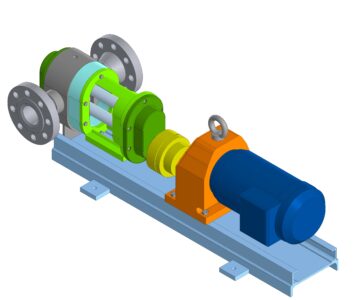 3D модель Агрегат насосный KMH-45-32/80