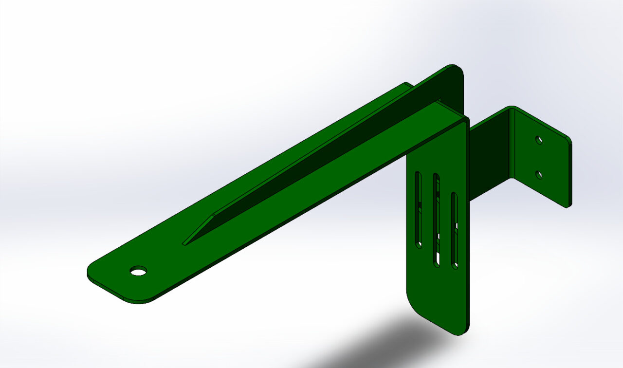 3D модель Кронштейн под филамент для 3D принтера Kingroon kp3s