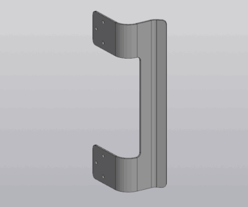3D модель Ручка из листового металла