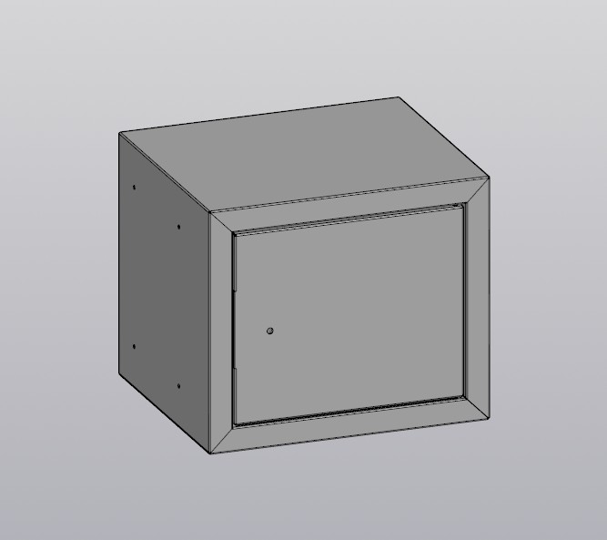 3D модель Сейф для офиса (параметризован)
