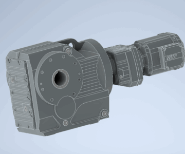 3D модель Модель редуктора SEW R97R57DRN80M4