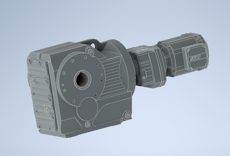 3D модель Модель редуктора SEW R97R57DRN80M4