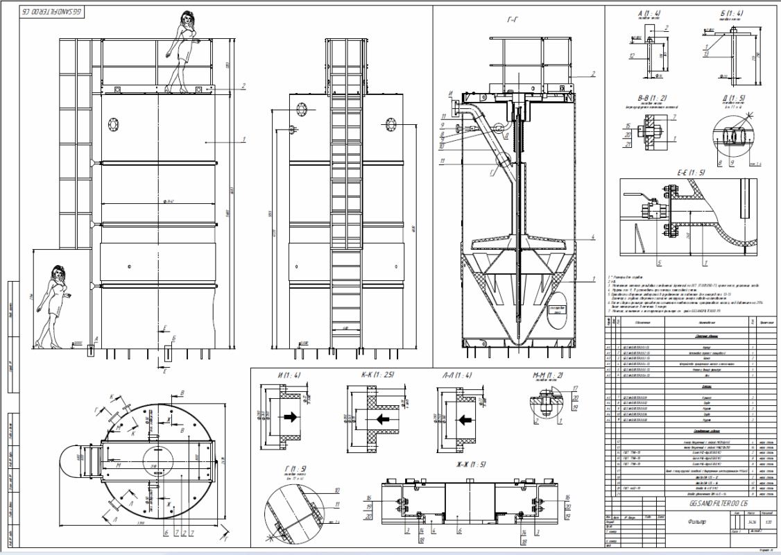 3D модель Песчаный фильтр ПФ-4500 (аналог DS 4500 GRP)