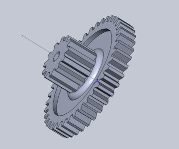 3D модель Приводная шестерня для детского аккумуляторного автомобиля