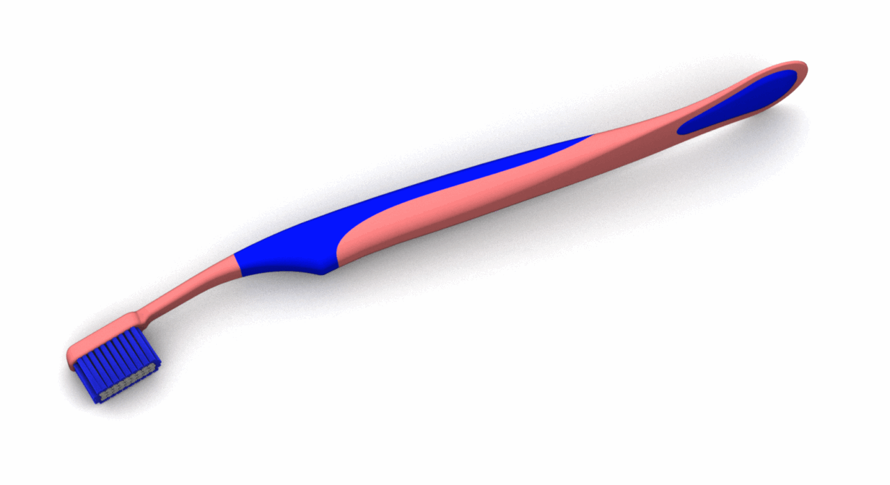 3D модель 3D модель зубной щетки в T-Flex