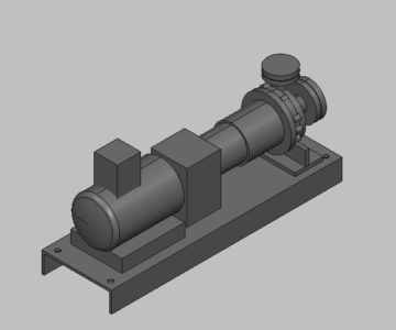 3D модель Насос KAN 1x1.5-6 KJpumps