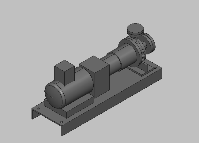 3D модель Насос KAN 1x1.5-6 KJpumps