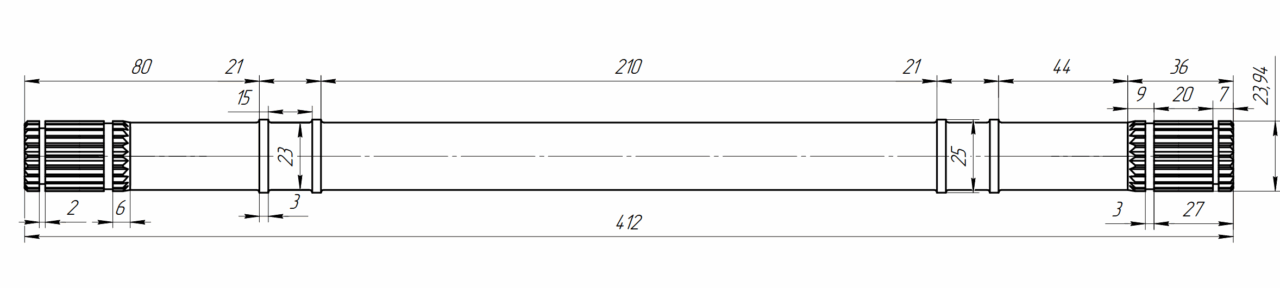 3D модель Модель короткого приводода 2108-9 и 2 варианта облегчения