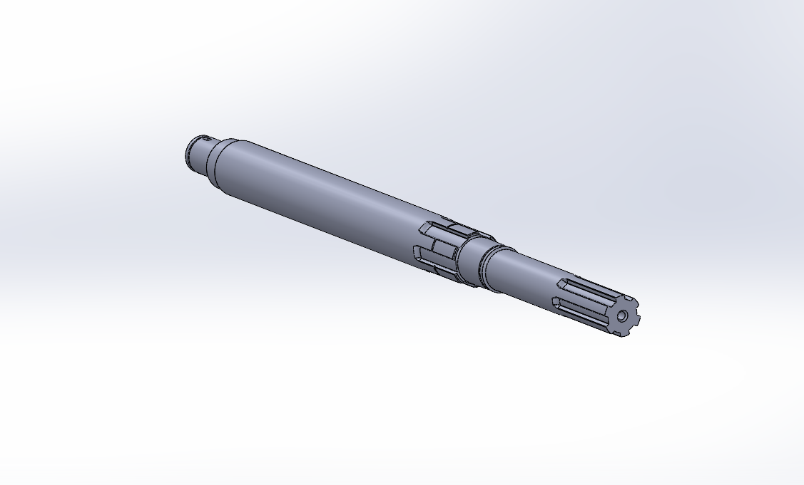 3D модель Приводной вал на ДИП 400 и ответная цапфа(ступица)
