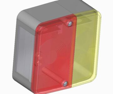 3D модель Фонарь для прицепа артикул ЕС19.01
