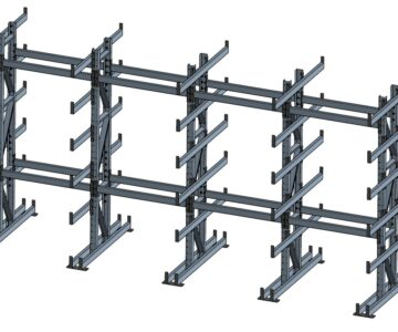 3D модель Стеллаж для хранения металлопроката