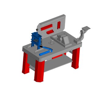 3D модель Стенд для ремонта карданных валов Р223
