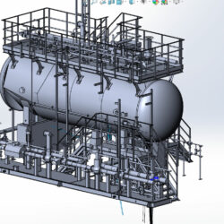 3D модель Блок дегазации (давление 1МПа)