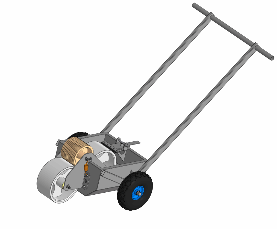 3D модель 3D Модель и чертежи тачки для окраса разметки