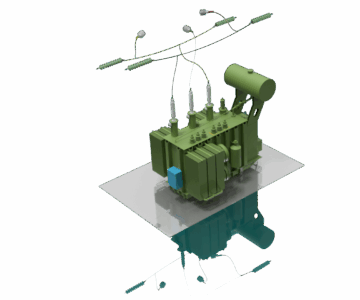 3D модель Транспозиция фаз по 110 кВ