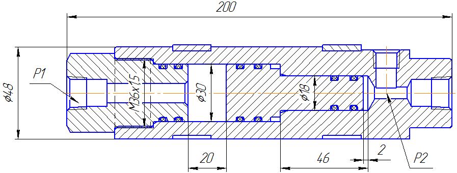 3D модель Мультипликатор давления 40МПа